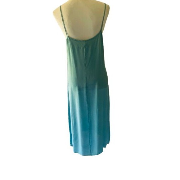 Unbranded Sleeveless Asymmetrical 100% Silk Slip Dress Size 12 - Picture 3 of 4